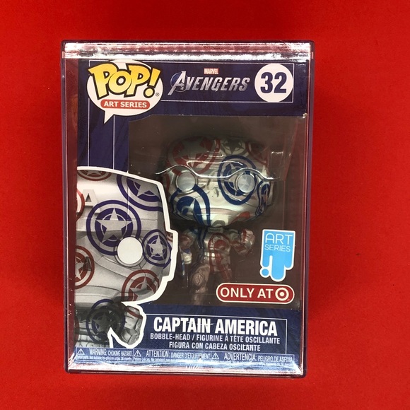 Funko Pop Captain America #32 Marvel Avengers Art Series Vinyl Figure NEW Sealed